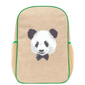 Monsieur Panda Linen Gradeschool Backpack