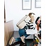 SoYoung Bunny Tile Linen Gradeschool Backpack