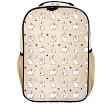 Bunny Tile Linen Gradeschool Backpack