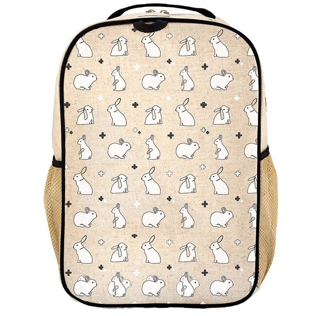 SoYoung Bunny Tile Linen Gradeschool Backpack