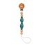 Loulou Lollipop Teal Soleil Pacifier Clip