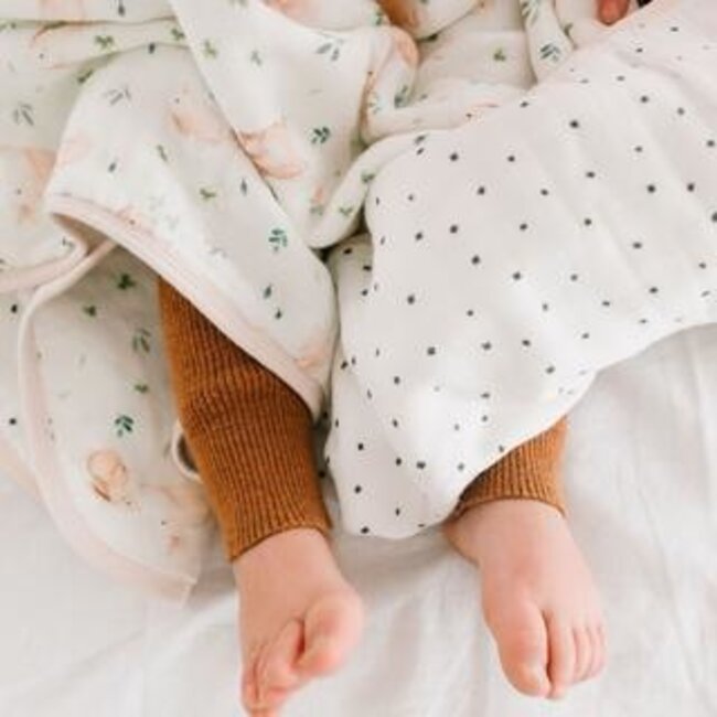 Loulou Lollipop Bunny Meadow Muslin Quilt Blanket