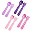 Re-Play Blush, Bright Pink, Purple Re-Play Utensils, 8 pk