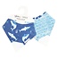 Glitter & Spice Fintastic/Surf's Up Double-sided Chew Bib