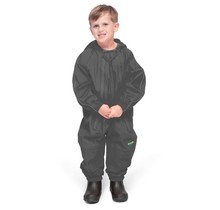 Grey Splashy Breathable Nylon Rain Suit