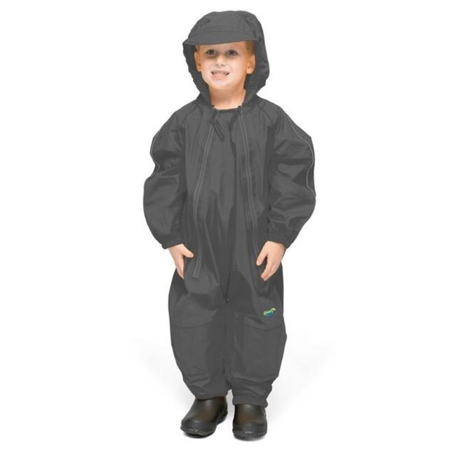 Grey Splashy Breathable Nylon Rain Suit