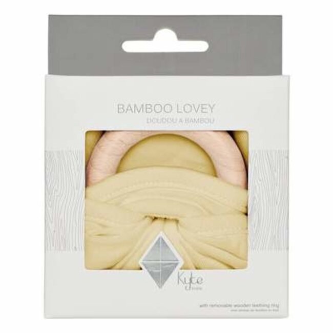 Kyte Baby Wheat Lovey with Removable Wooden Teething Ring