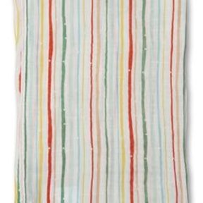 Holiday Stripes Muslin Swaddle