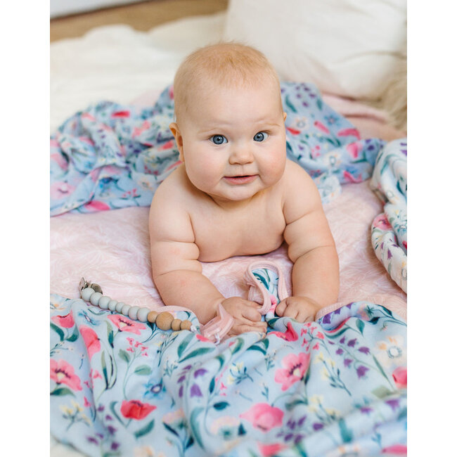 Loulou Lollipop Bluebell Muslin Swaddle