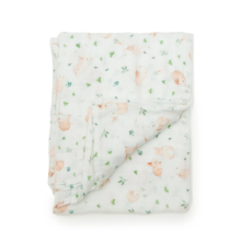 Bunny Meadow Muslin Swaddle