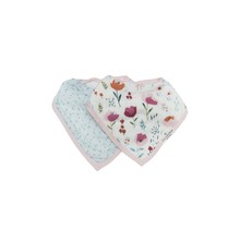 Rosey Bloom Bandana Bib Set, 2pk