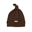 Loulou Lollipop Chestnut Top Knot Beanie in TENCEL