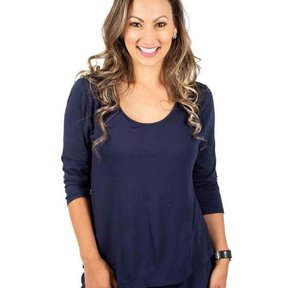 Deep Sea Blue Nursing Top BRITT