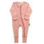 Parade Organics Dusty Pink Organic Zippered Romper