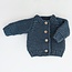 Huggalugs Slate Garter Stitch Cardigan Sweater