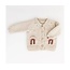 Huggalugs Mauve Rainbow Pocket Cardigan Sweater