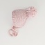 Huggalugs Blush Garter Stitch Knit Bonnet