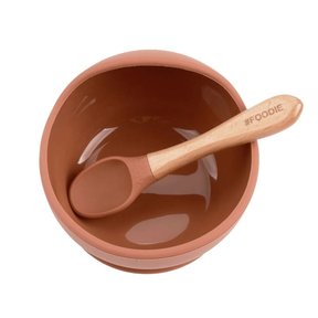 Moroccan Clay Silicone Bowl + Spoon Set