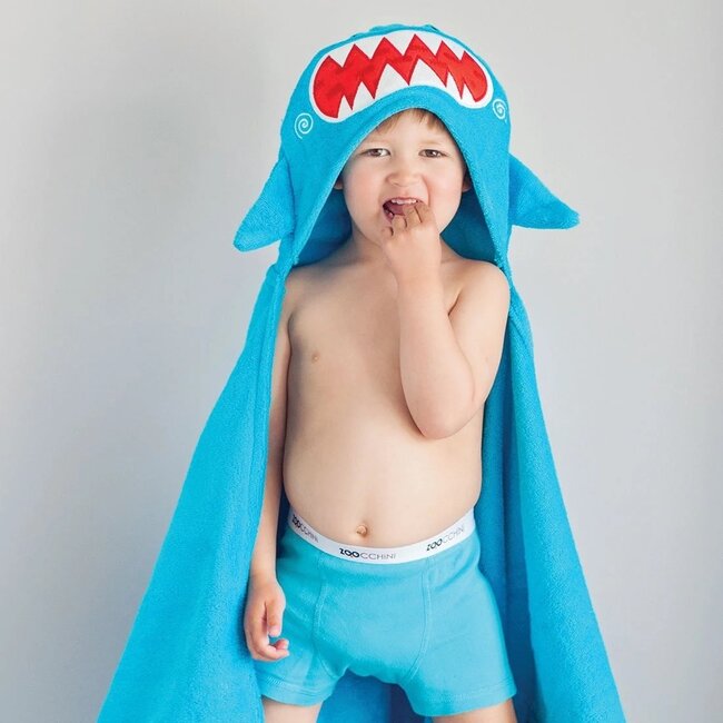 Zoochini Sherman Shark Big Kid Towel