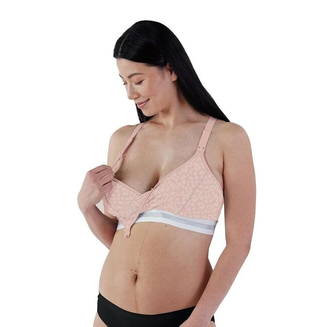 Bravado Pink Leopard Original Pumping and Nursing Bra
