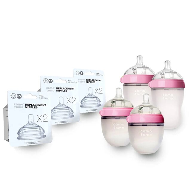 Como Tomo Pink Baby Bottle Bundle, Como Tomo