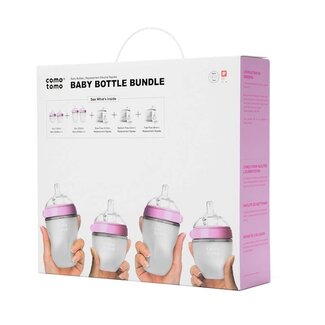 Como Tomo Pink Baby Bottle Bundle, Como Tomo