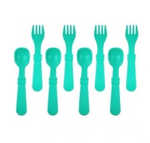 Teal Re-Play Utensils, 8 pk