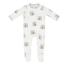 Aloe Rainbow Zippered Footie