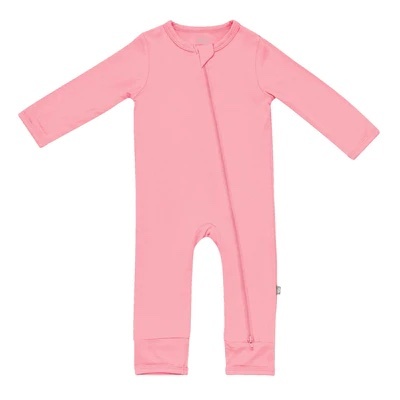 Rose Bamboo Zippered Romper Sweetpea