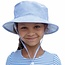 Puffin Gear 5-10 y Blue Cotton Oxford Sunbaby Hat