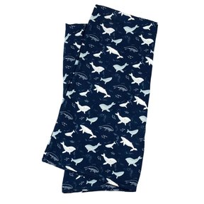 Whales Muslin Swaddle