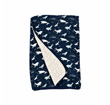 Whales Muslin Quilt Blanket