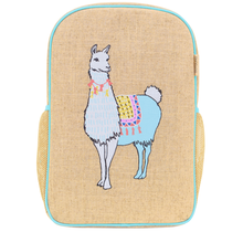 Groovy Llama Linen Gradeschool Backpack