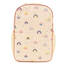 Neo Rainbow Raw Linen Gradeschool Backpack