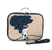 Spaceman Raw Linen Lunchbox