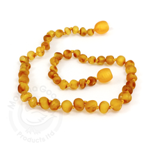 Unpolished Honey Baltic Amber Baby Necklace