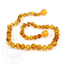 Momma Goose Unpolished Honey Baltic Amber Baby Necklace