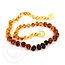 Momma Goose Rainbow Baltic Amber Baby Necklace