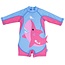 Zoochini Pink Shark One Piece Surf Suit