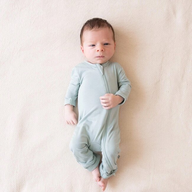 Kyte Baby Sage Bamboo Zippered Romper