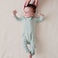 Kyte Baby Sage Bamboo Zippered Romper