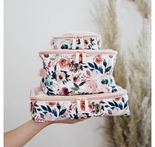 Pack Like a Boss™ Blush Floral Diaper Bag Packing Cubes