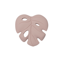 Pink Monstera Silicone Teether