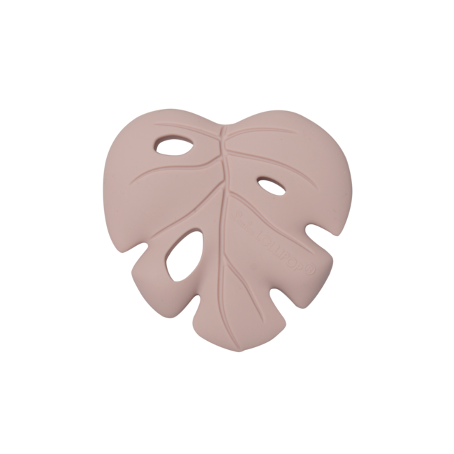 Loulou Lollipop Pink Monstera Silicone Teether