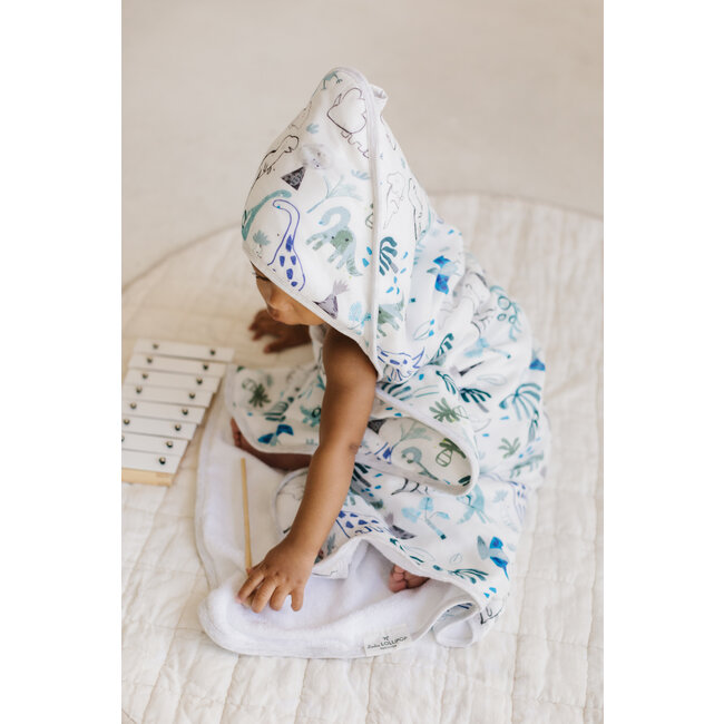 Loulou Lollipop Dinosaurs Hooded Towel Set