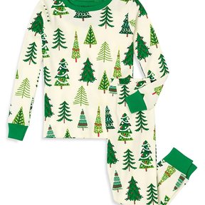 Christmas Trees Glow In The Dark Pajama Set