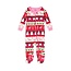 Holiday Fair Isle Organic Footed Coverall