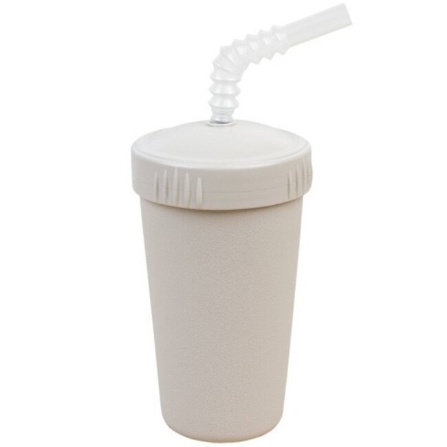 Sand Straw Cup with Lid & Straw