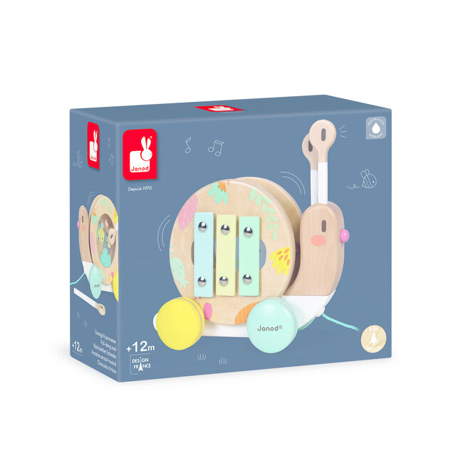 Janod Pure Pull-Along Snail