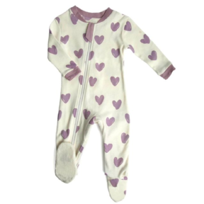 Stole My Heart Footed Babysuit